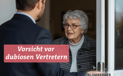 Warnung vor dubiosen Haustürgeschäften!