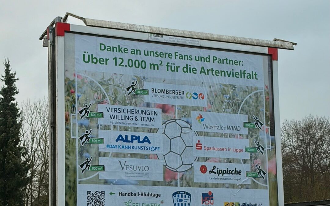 !B Plakat am Straßenrand